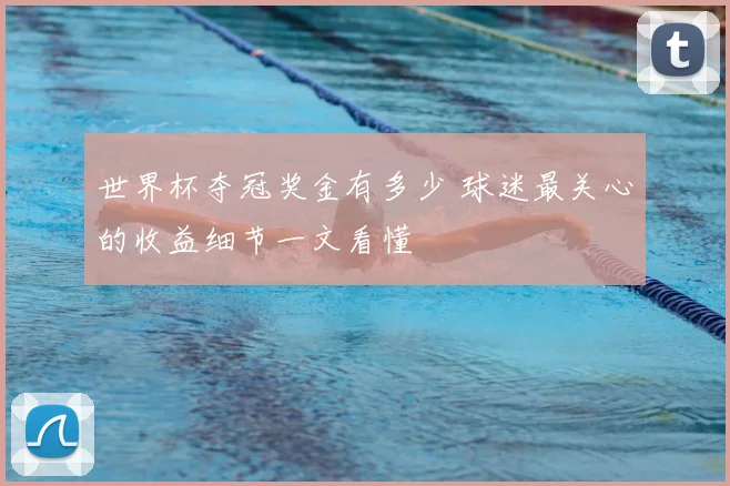 世界杯夺冠奖金有多少 球迷最关心的收益细节一文看懂